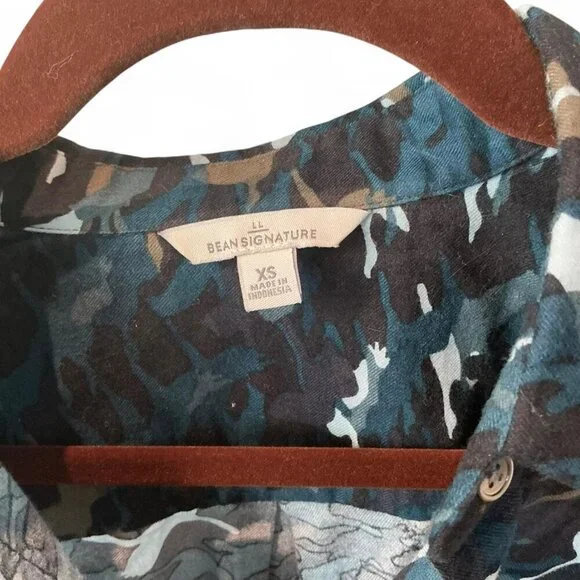 L.L. Bean Women's Signature Utility Shirt 100% cotton size XS - Picture 2 of 3